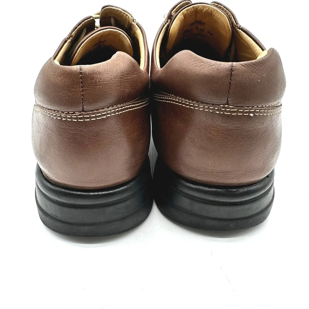 Johnston & Murphy Shuler Bicycle Mens Brown Leather Oxford Dress Shoes 12 M